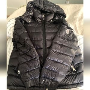 Moncler puffer coat removable hoodie